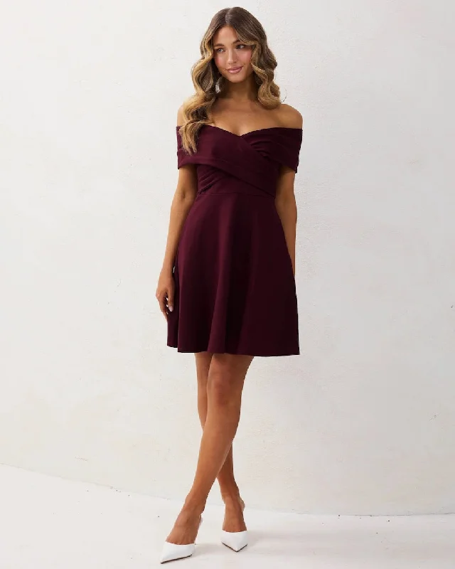 Style Upgrade Britt Mini Dress - Mahogany