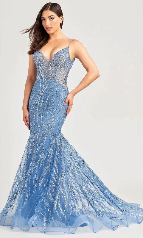 Sophisticated Style Ellie Wilde EW35098 - Sleeveless Cracked Ice Embellished Prom Gown