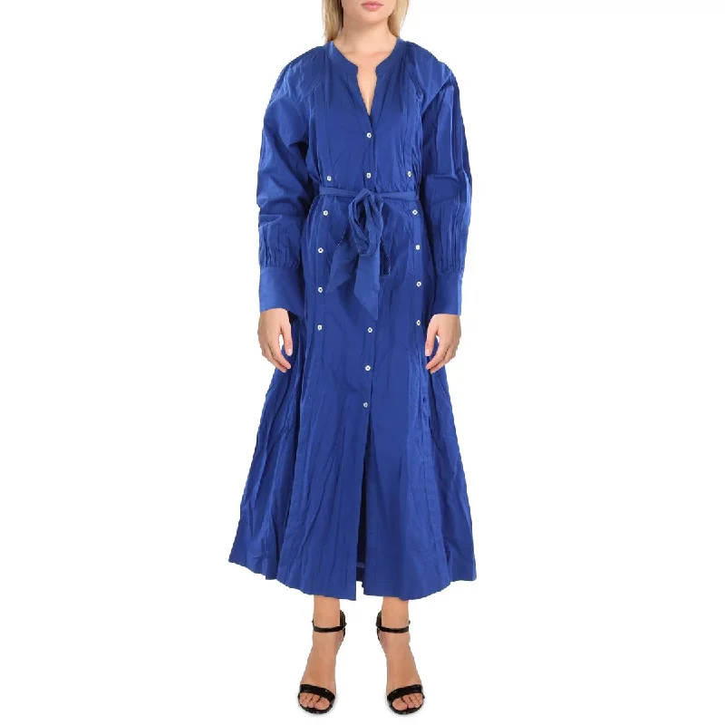 Wardrobe Update Free People Womens Full Length Belted Maxi Dress