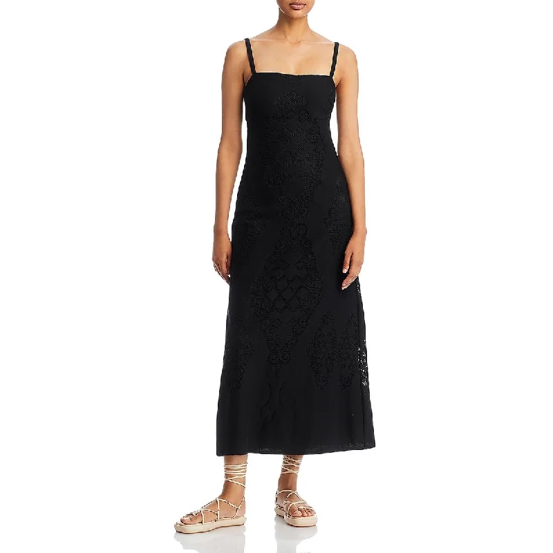 Unleash Your Trend Driven Style Kobi Halperin Womens Lace Sleeveless Midi Dress