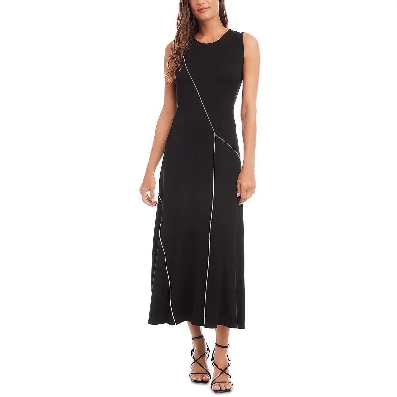 Elegant Attire For The Modern Lady Karen Kane Womens Embroidered Boatneck Maxi Dress