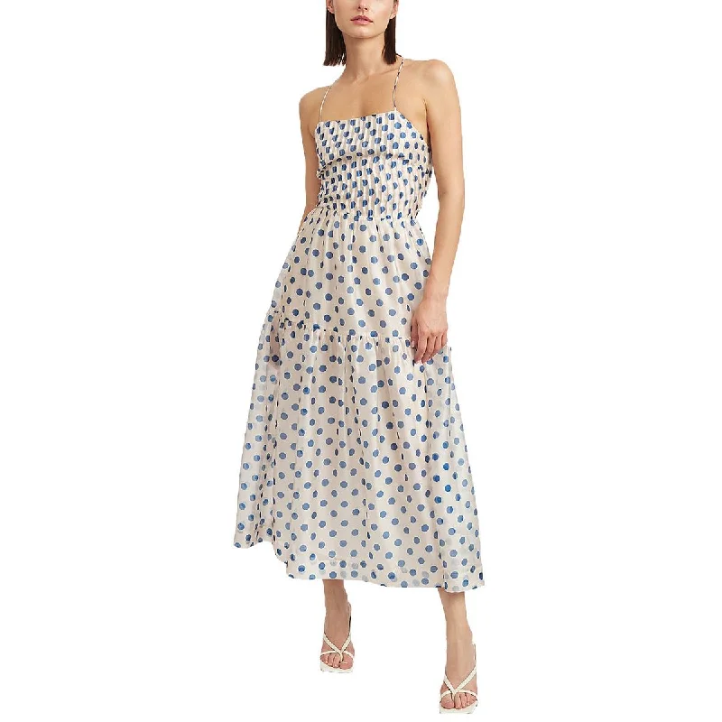 Enjoy Discount En Saison Womens Chiffon Polka Dot Maxi Dress