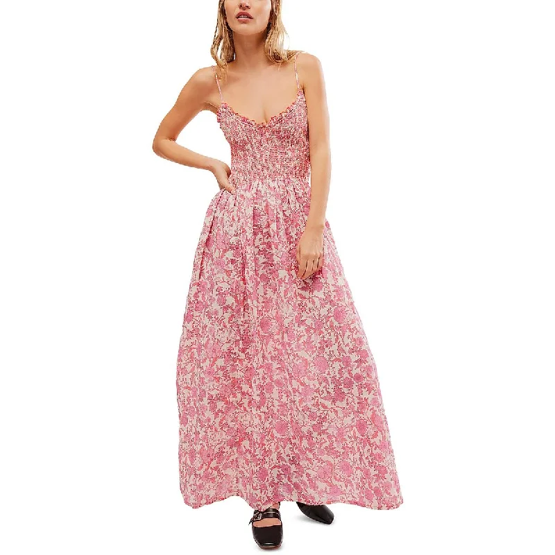 Clearance Event Free People Womens Printed Ruffled Maxi Dress