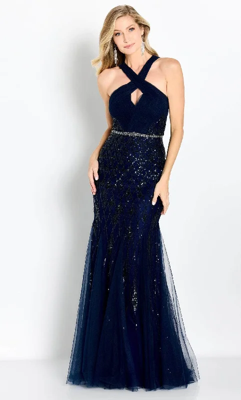 Boutique Styles Cameron Blake CB759 - Bow Cutout Evening Gown