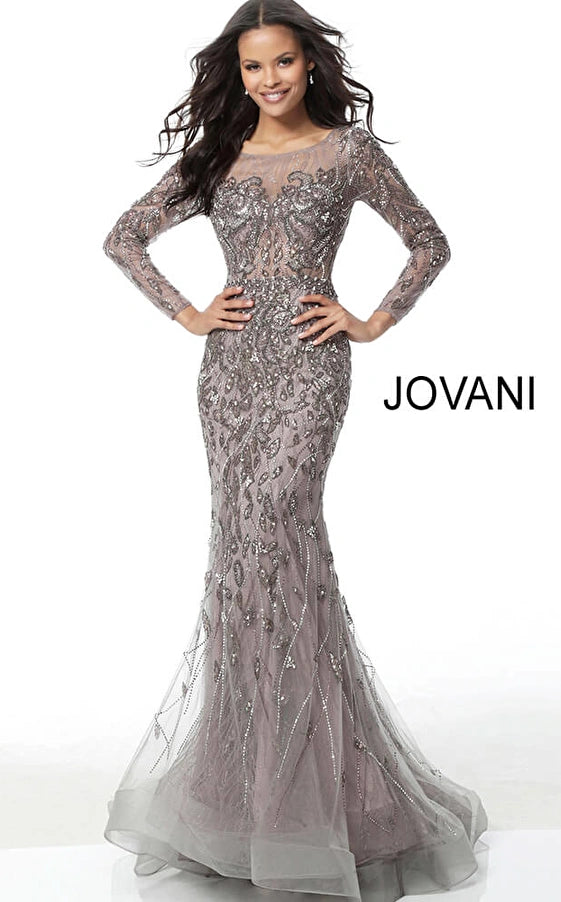 Chic Trends Unveiled Jovani 58110 Long Prom Fitted Dress