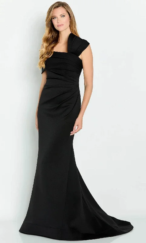 Trend Alert Cameron Blake CB144 - Draped Asymmetrical Evening Gown