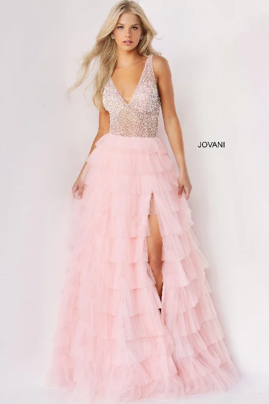 Winter Wardrobe Clearance Jovani 07235 Sleeveless Long Prom Gown