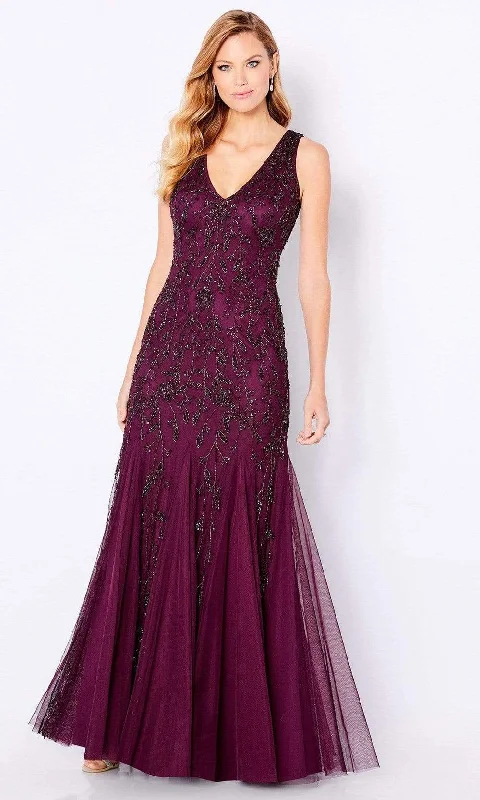 Clearance Event Cameron Blake - 221684 Beaded Evening A-line Gown