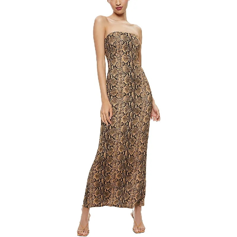 Unleash Your Fashion Alice and Olivia Womens Printed Casual Maxi Dress