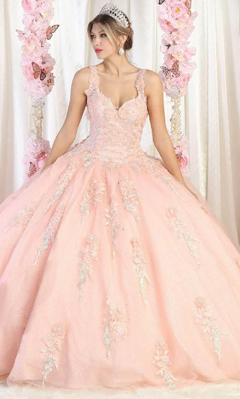 Fresh Styles, Fresh Deals May Queen LK181 - Embroidered Tulle Quinceanera Ballgown