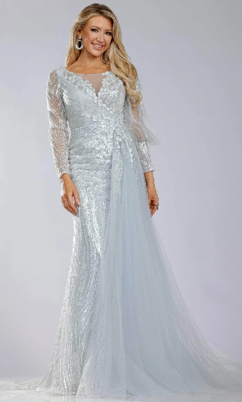 Outfits Ideas Terani Couture 231M0490 - Tulle Sequined Mother of the Bride Gown