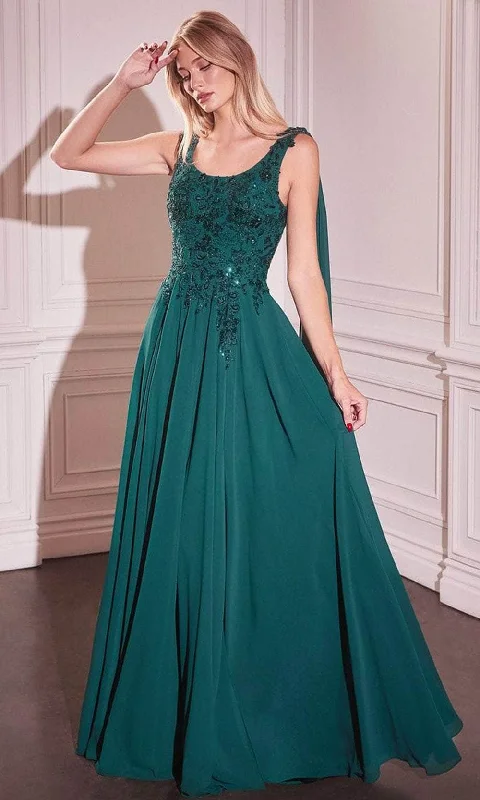 High Street Women’s Fashion for Trendy Shoppers Cinderella Divine CDS509 - A-Line Chiffon Evening Gown