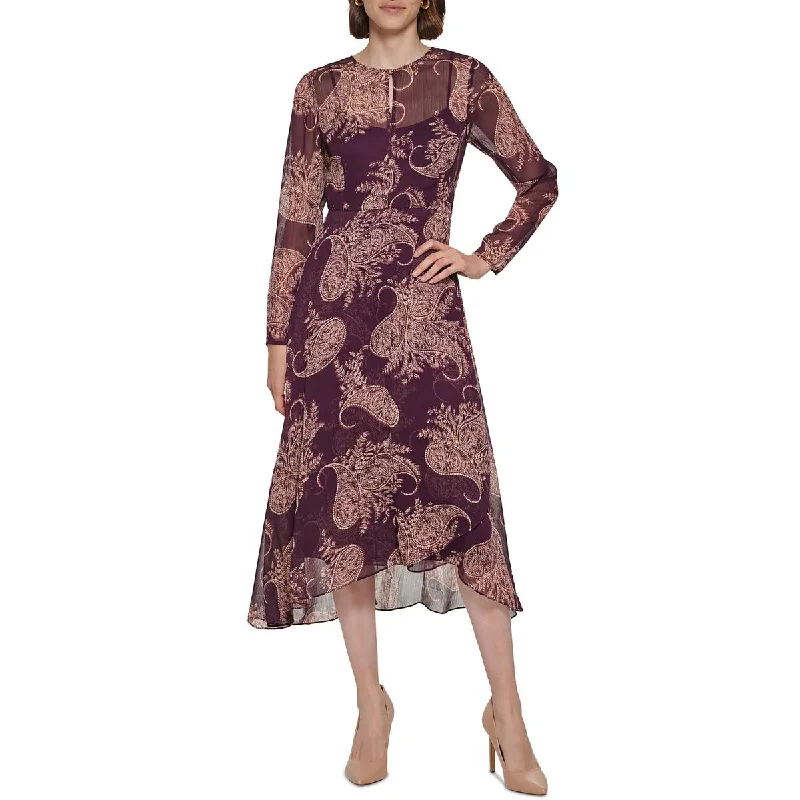 Women's Clothing Boutique Tommy Hilfiger Womens Paisley Midi Midi Dress