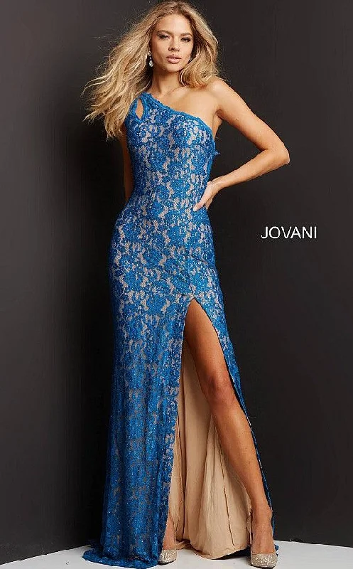 Daily Essentials Jovani 08515 One Shoulder Long Formal Prom Dress