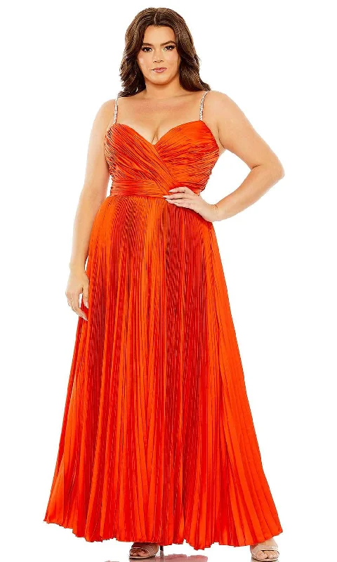 Trendy Women’s Outfits for Casual Wear Mac Duggal 77008 - Sleeveless Pleated Gown