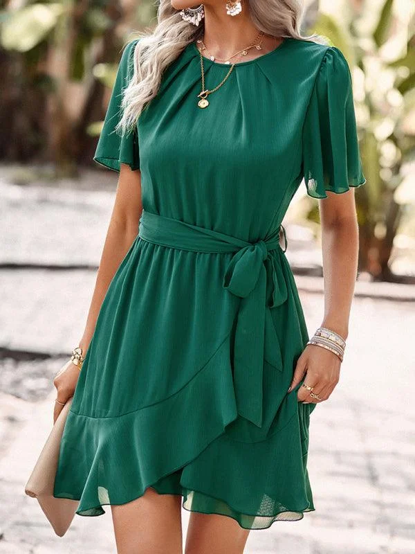 Seasonal Sale Layered Chiffon Mini Dress