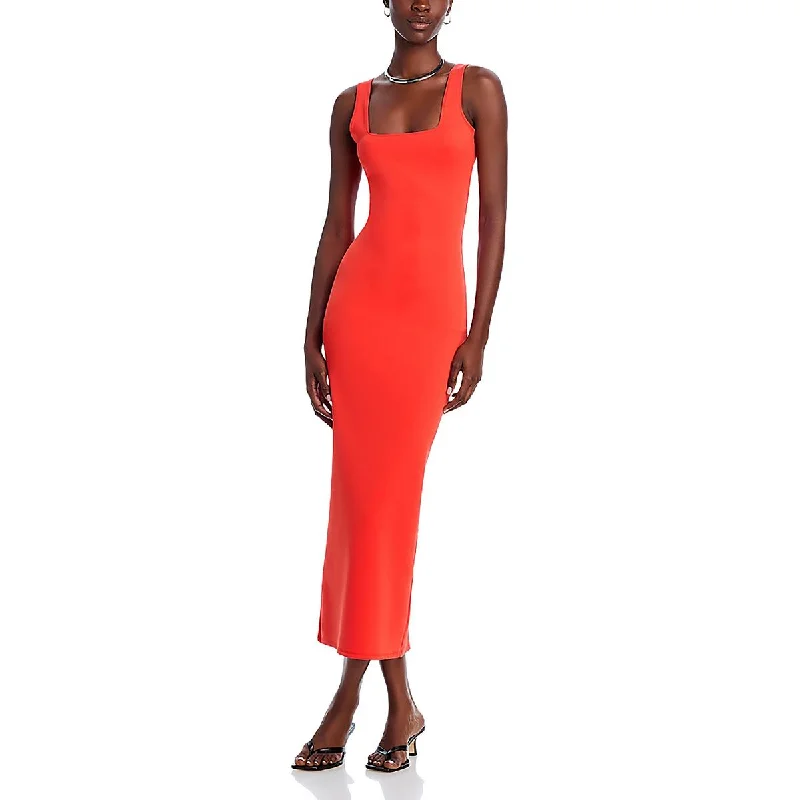 Fashion For Every Occasion Good American Womens Square Neck Tank Maxi Dress