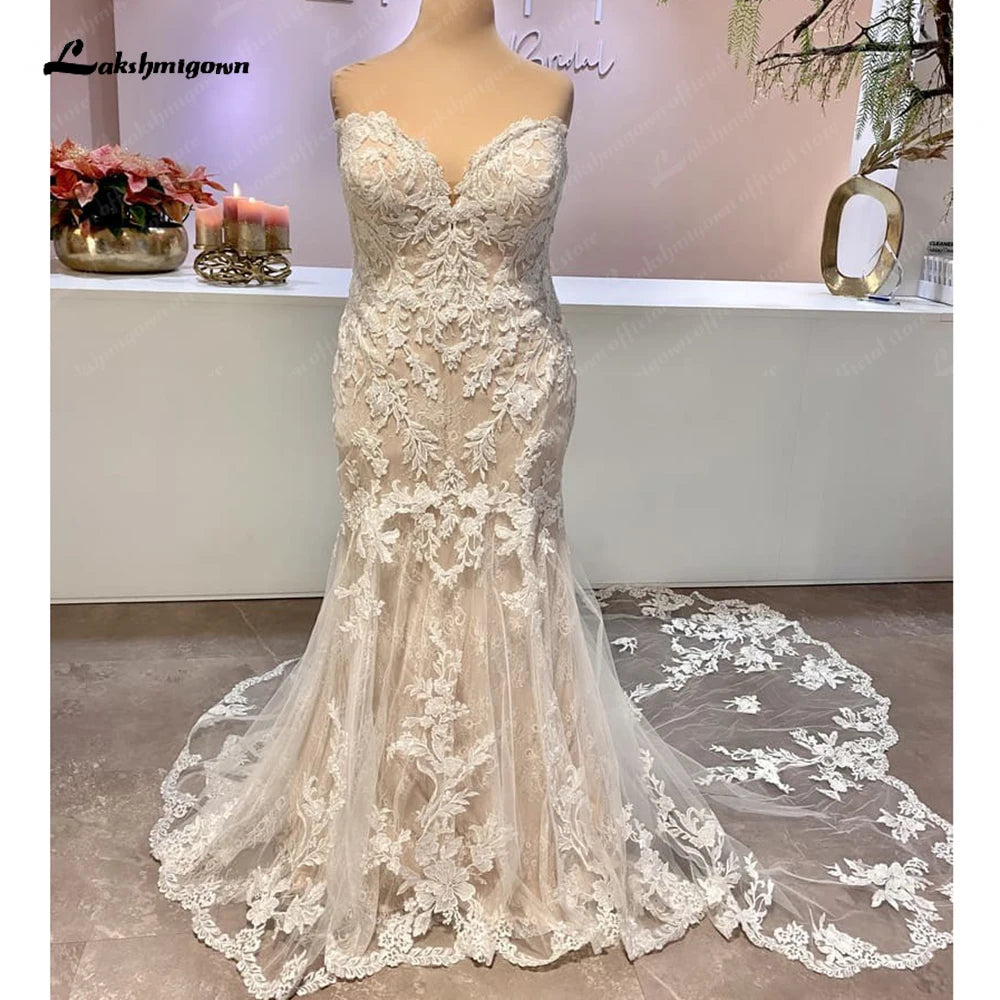 Bid Farewell To The Old Season Roycebridal Beach Off White Off Shoulder Boho Wedding Dress 2025 Women Mermaid Bridal Gown vestidos para mujer