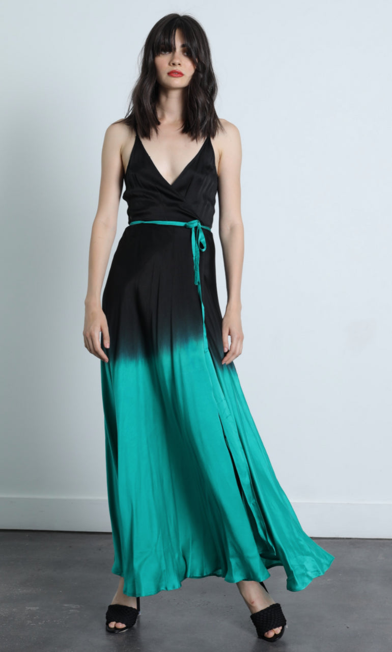 Clothing Woman Charlize Silk Maxi Dress - Emerald