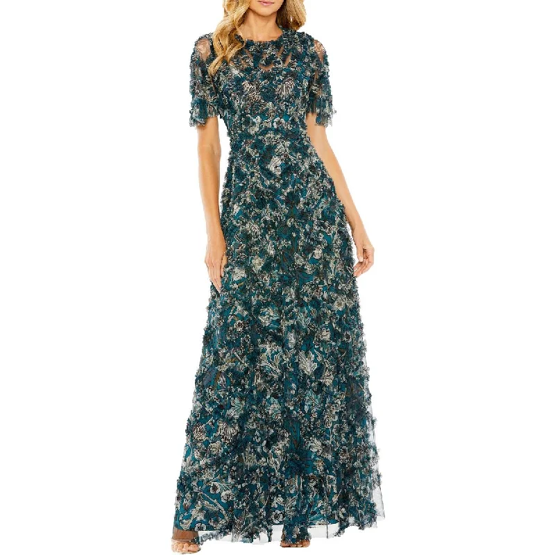 Chic Outfits Mac Duggal Womens Plus Printed Special Occasion Maxi Dress