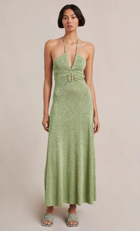 Best Boutiques Online Indya Knit Maxi Dress - Pistachio