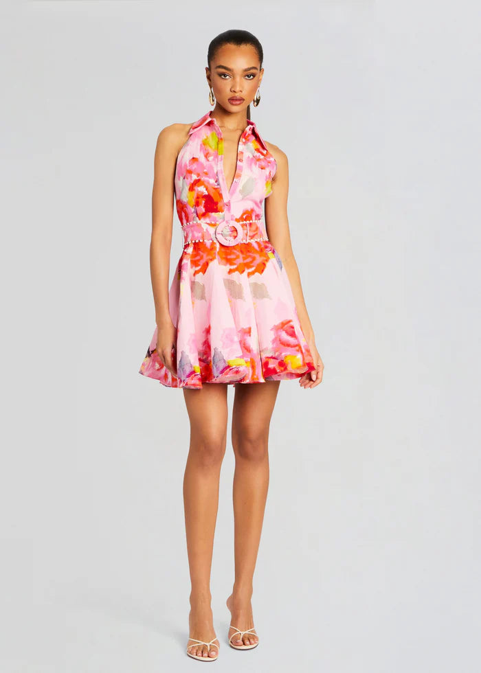 Free Spirited Fashion Rosa Floral Collared Short Dress