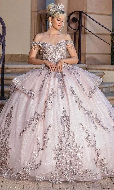 Elegant Attire For The Modern Lady Dancing Queen 1696 - Off Shoulder Quinceanera Ballgown