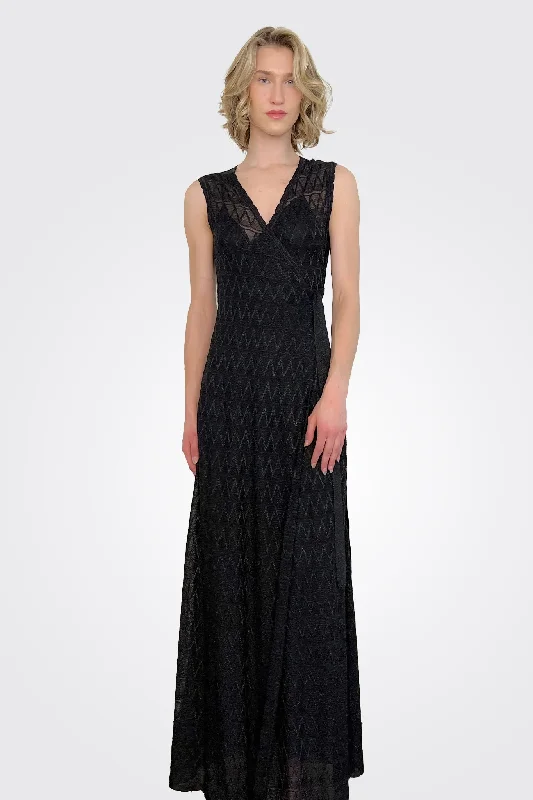 Women Wear Brands Maxi Dress - Black