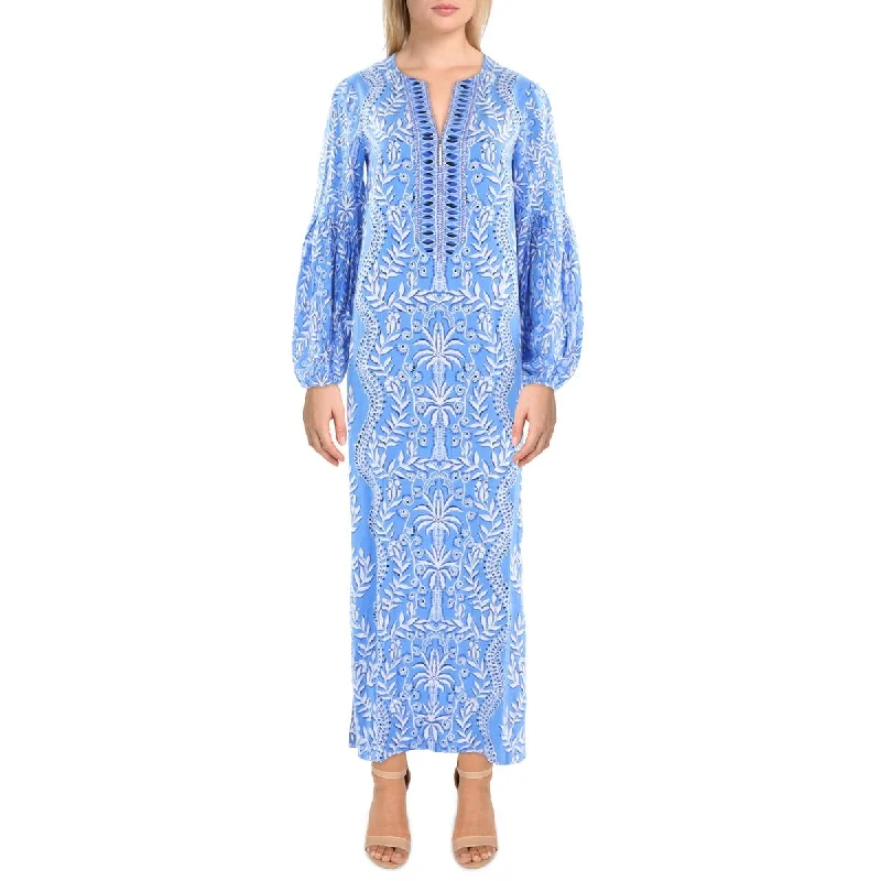 Trend Forward Threads Lilly Pulitzer Womens Printed Long Maxi Dress