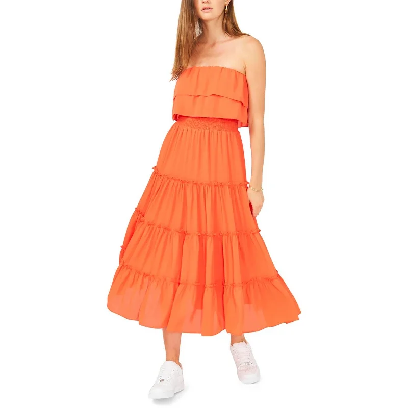 Relaxed Fashion 1.State Womens Tiered Knee Length Midi Dress