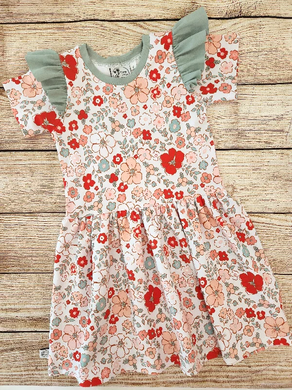 Hot Picks Eve Floral Flutter Dress-Size 5