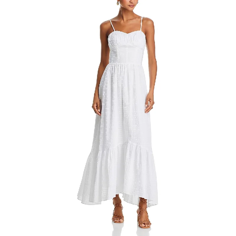 Effortless Chic Apparel Ramy Brook Womens Laylah Textured Corset Seamed Maxi Dress