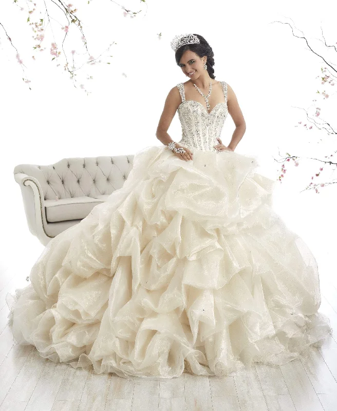 Modern Women’s Fashion with Vintage Touches Quinceanera Collection - 26868 Beaded Lace Sweetheart Ballgown