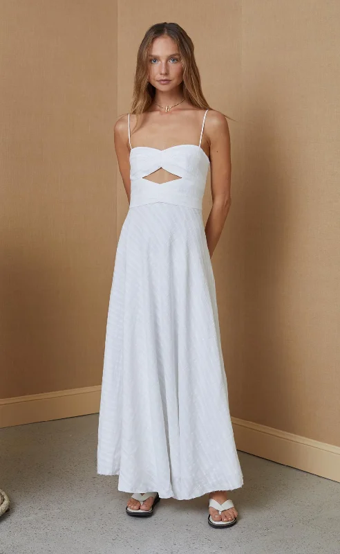 Clothes For Woman Provincial maxi Dress - Ivory