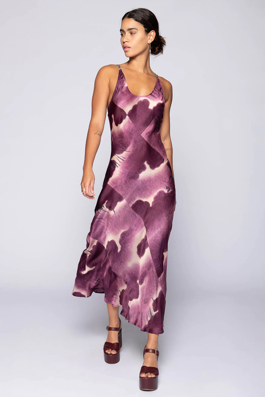 Holiday Gift Guide Sale Ubud Bias Maxi Dress - Plum