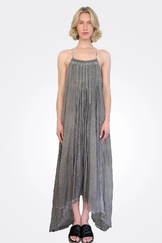 Premium Style Sanara Strappy Maxi Dress - Streaky Grey