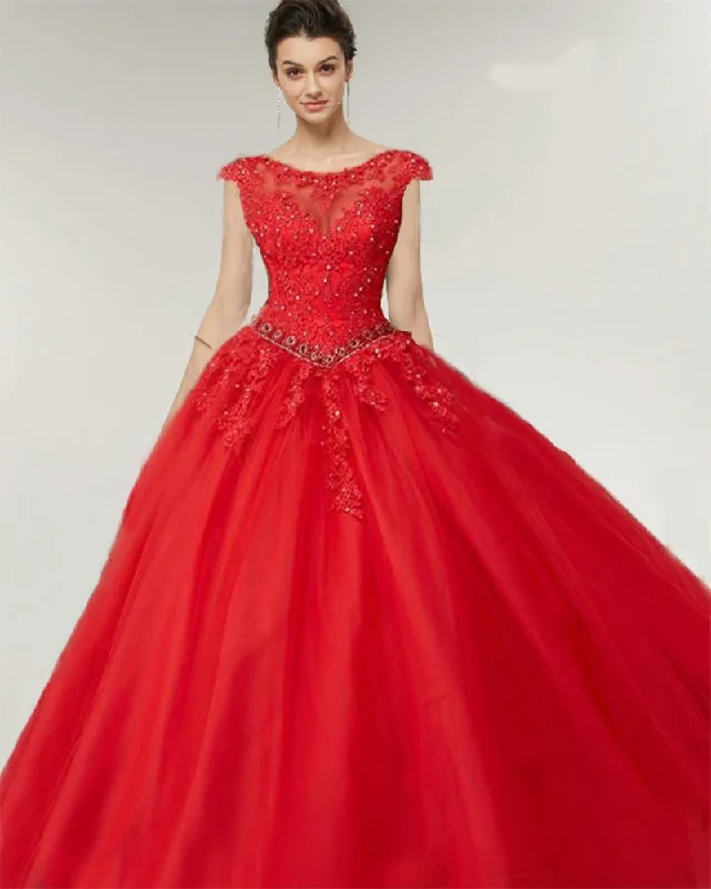 Laid-Back Elegance Princess Lace Ball Gown Red vestidos de Quinceanera Dresses Girls Sweet Sixteen Party Dress PD0620 Laid-Back Elegance Princess Lace Ball Gown Red vestidos de Quinceanera Dresses Girls Sweet Sixteen Party Dress PD0620