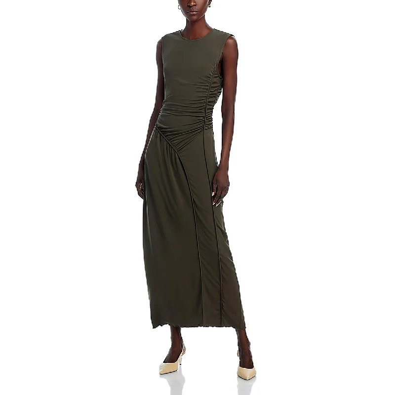 Budget-Friendly Fashion Derek Lam 10 Crosby Womens Kimberl Ruched Sleeveless Maxi Dress