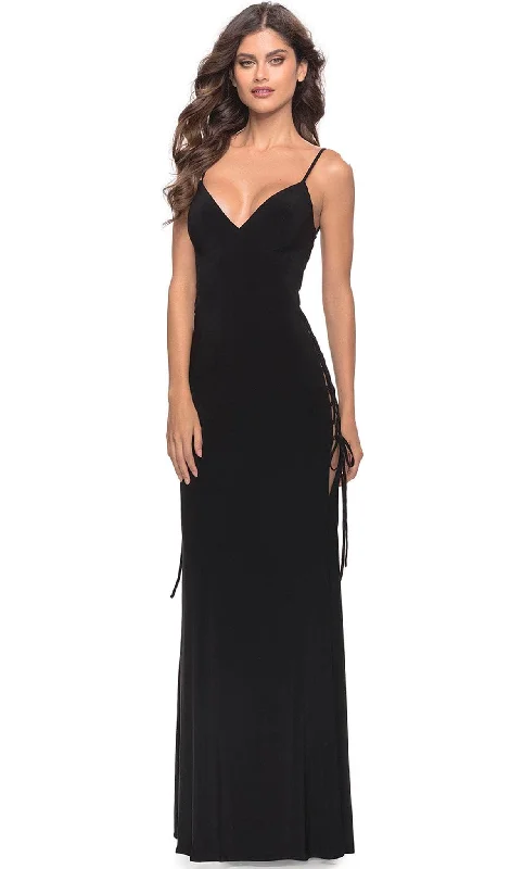 Chic & Cozy Apparel La Femme 31311 - Braided Detail Sexy Long Gown