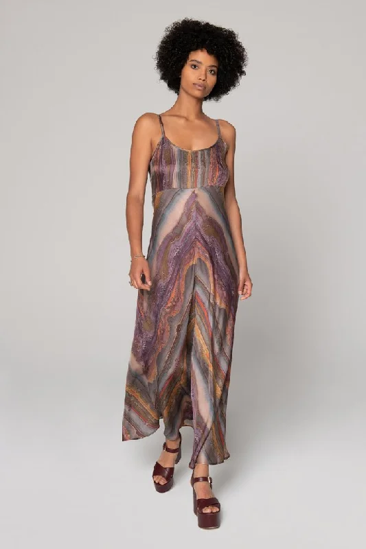 Clothes Woman Lost Horizon Bias Maxi Dress - Multi