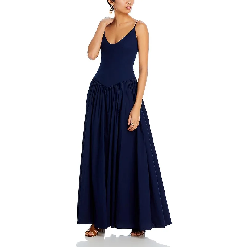 Fashion Forward Femme STAUD Womens Pleated Long Maxi Dress