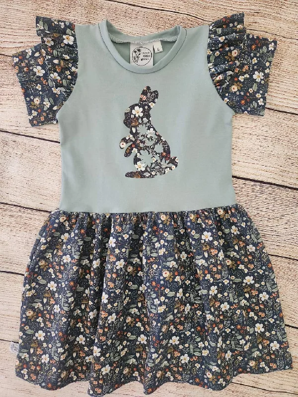 Mega Sales Floral Bunny Flutter Dress