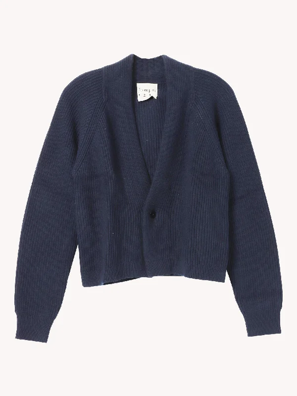 Seasonal Fashion Cotton Rib Cardigan