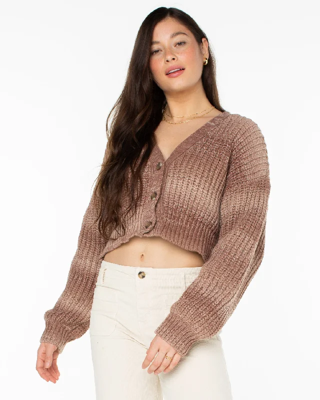 Effortless Everyday Wear Sundaze Washed Cardigan - Warm Taupe