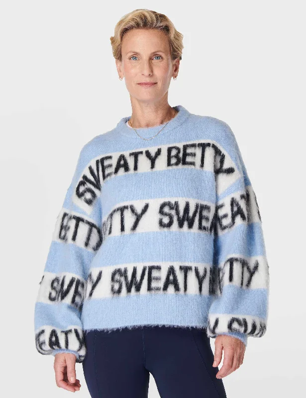 Stylish Looks Sweaty Betty Knit Jumper - Breeze Blue