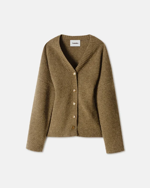 Forward Trendsetter Fara - Fluffy Knit Cardigan - Custard