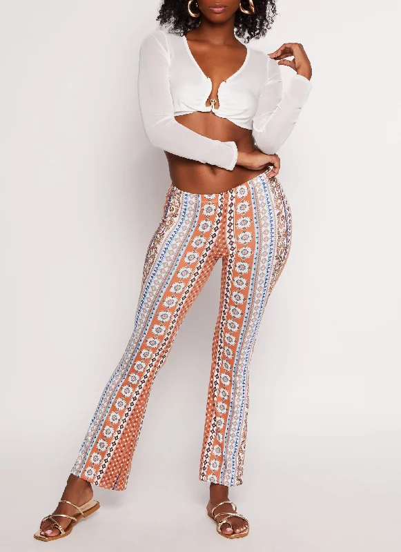 Casual Style for Busy Women Border Boho Print Pants