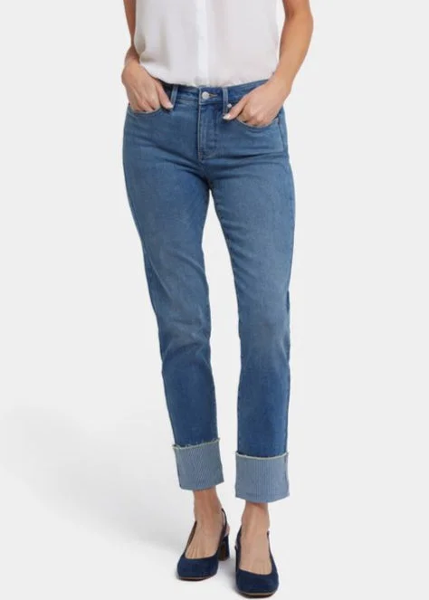 Must-Have Styles NYDJ - Sheri Slim Ankle Jeans With Wide Strip Cuff - Costa Brava