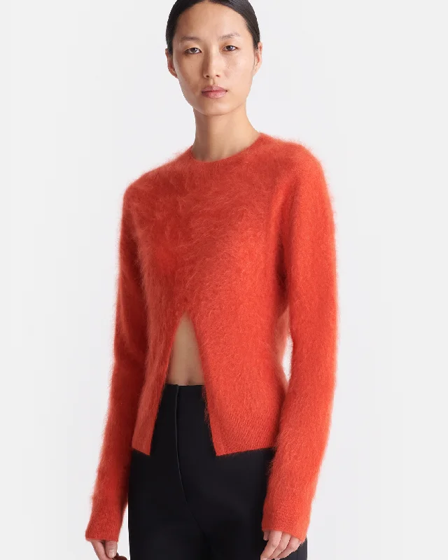 Limited Time Offer Kloe - Brushed Cashmere Sweater - Red