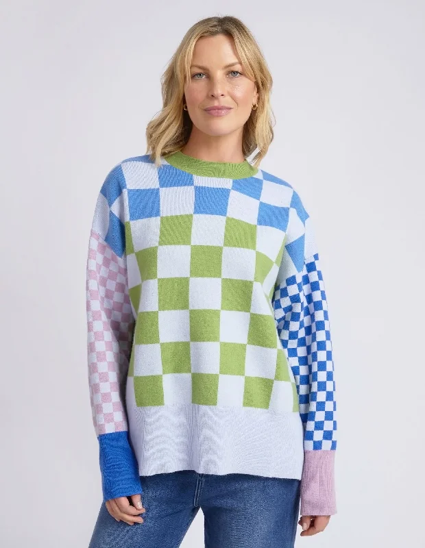 Cutting Edge Fashion Elm Checkerboard Knit